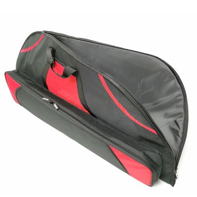Red Archery Bow Case 106cm Soft Compound Bow Case With Arrow Box For Hunting