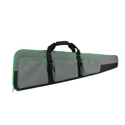 600 Denier Leather Scoped Rifle Case PVC Polyester With 3 Accessory Pockets