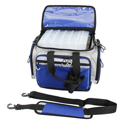 Saltwater Resistant Fishing Tackle Bags Blue Fishing Tackle Storage Bags