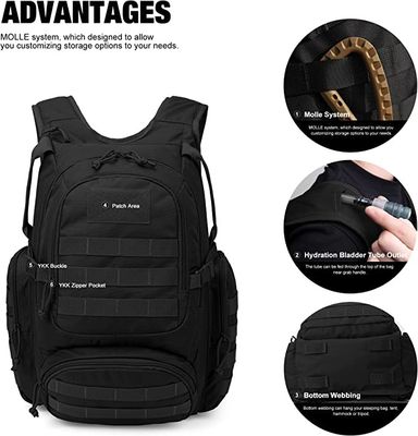 35L Military Tactical Backpack Molle Day Backpack Hiking For Camping Hiking
