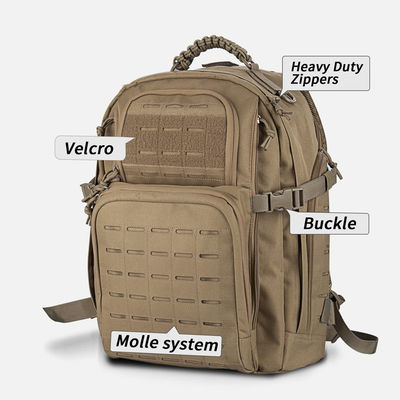 45L Military Tactical Backpack Portable Camping Travel Hiking Backpack