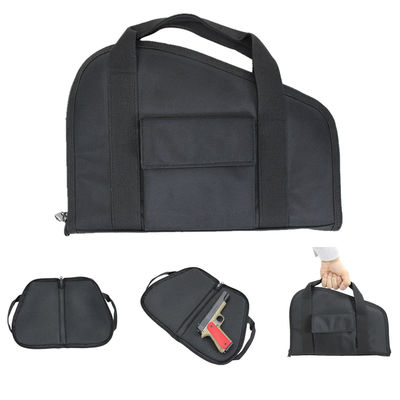 900D Polyester Waterproof Soft Pistol Case With Carrying Handle And Accessories Pocket