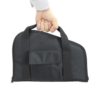 900D Polyester Waterproof Soft Pistol Case With Carrying Handle And Accessories Pocket
