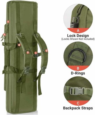 Oem 36 Inch 42 Inches Lockable Tactical Rifle Case Gun Bag For Outdoor Shooting