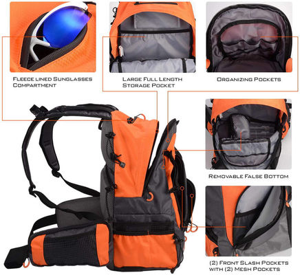 Custom Fishing Tackle Backpack Gear Big Capacity Waterproof Tackle Rod Fishing Bag