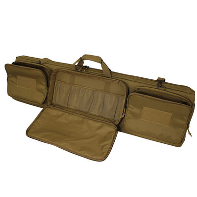 ALFA Tan Color Tactical Gun Bag Custom Tactical Rifle Case with 3 Extra Porkets for Range Shooting and Outdoor Hunting