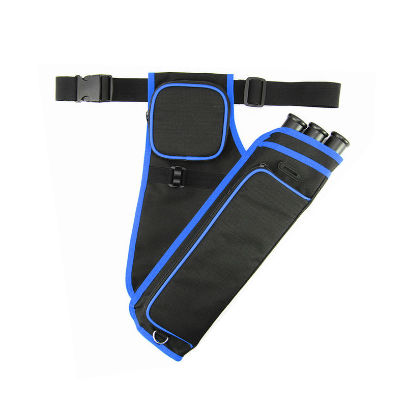 Blue archery target quiver