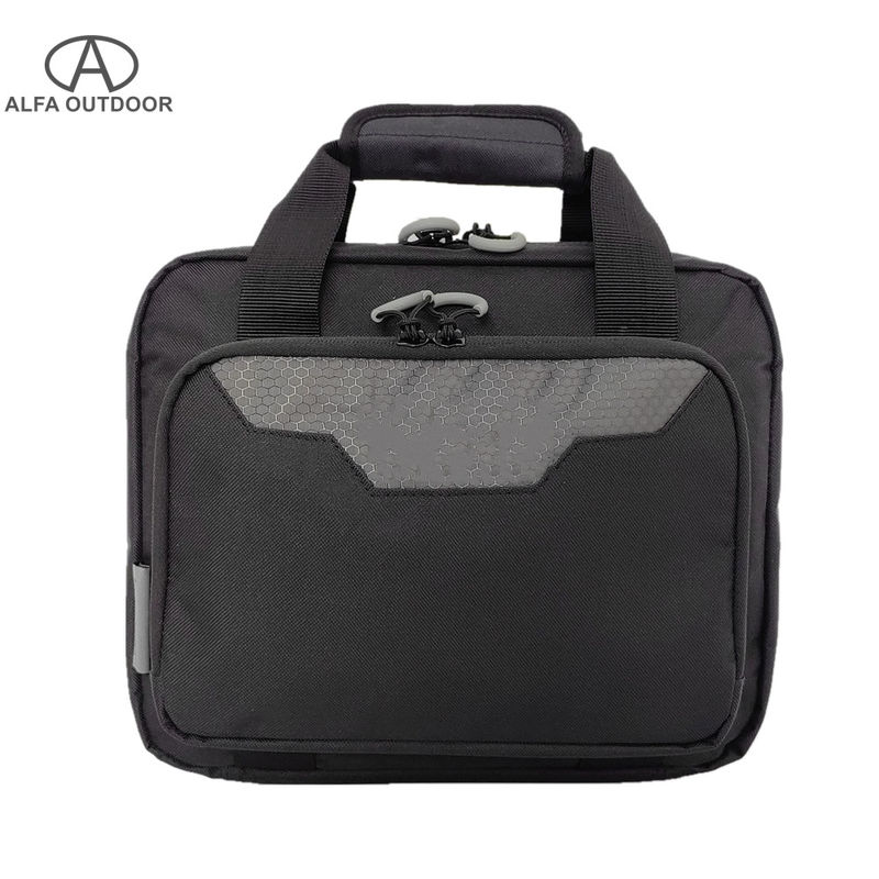 Alfa Tactical Gun Range Bag Soft Pistol Case For Handguns With 5x Magazine Slot