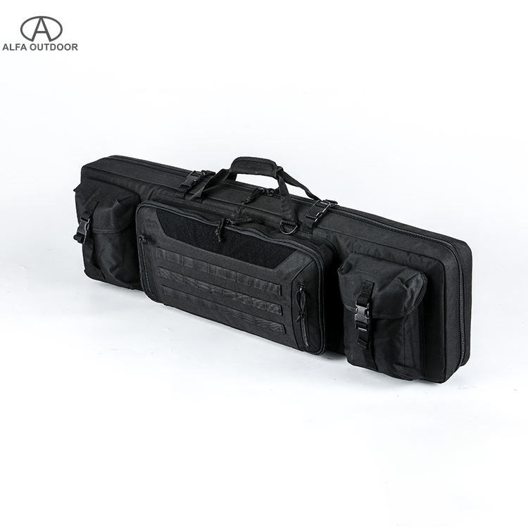 Alfa Double Tactical Gun Bag Tactical Outdoor Soft Paddled Gun Storage Bag Case Backpack With Adjustable Strap